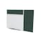 Ghent Combo Whiteboard/Bulletin, Mag Por/Vnyl, Styl B, 4 ft H x 10 ft W, Ebony SPC410B-V-183 - alternate 1